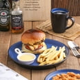 thumbnail image 2 of Stone Lain Albie 16-Piece Modern Dinnerware Set, Ceramic Stoneware, Blue and Black, 2 of 6