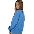 thumbnail image 5 of Aquarius Women’s 100% Premium Cotton Blue Crewneck Pullover Sweatshirt - Size XL  - Miracles Manifester, 5 of 5