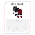thumbnail image 2 of Toddler Boys Clothes Boys Pants Toddler Kids Boys Sweatpants 3 Pack Elastic Waist Joggers Color-blocked Pants 2T 3T 4T 5T Size 6 7 Black Red Gray, 2 of 7