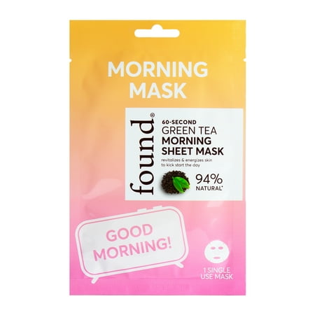 found 60 Second Morning Sheet Mask with Green Tea