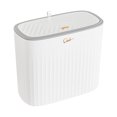 thumbnail image 1 of Cubo Basura 12L Cubo Almacenamiento Baño Sin Olor para Oficina en Casa (blanco), 1 of 7