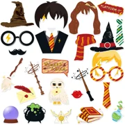 Cute Birthday Party Supply Disposable Banner Cake Topper Hanging Flag Harry Potter Balloons Set Birthday Decoration