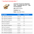 thumbnail image 2 of Automatic Transmission Modulator Valve - Compatible with 1977 - 1986 Ford Thunderbird 1978 1979 1980 1981 1982 1983 1984 1985, 2 of 2