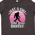 thumbnail image 4 of Inktastic Just a Girl Who Loves Bigfoot Girls Toddler T-Shirt, 4 of 5