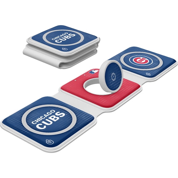 Keyscaper Chicago Cubs 3-in-1 Foldable Charger