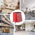thumbnail image 3 of Coffre à Outils à 7 Tiroirs, Chariot à Outils Roulant avec Roues, Armoire de Rangement pour Outils Grande Capacité avec Verrouillage à Clé, Boîte Organisatrice d'Outils pour Garage, Atelier, Entrepôt - Noir / Rouge / Bleu, 3 of 7