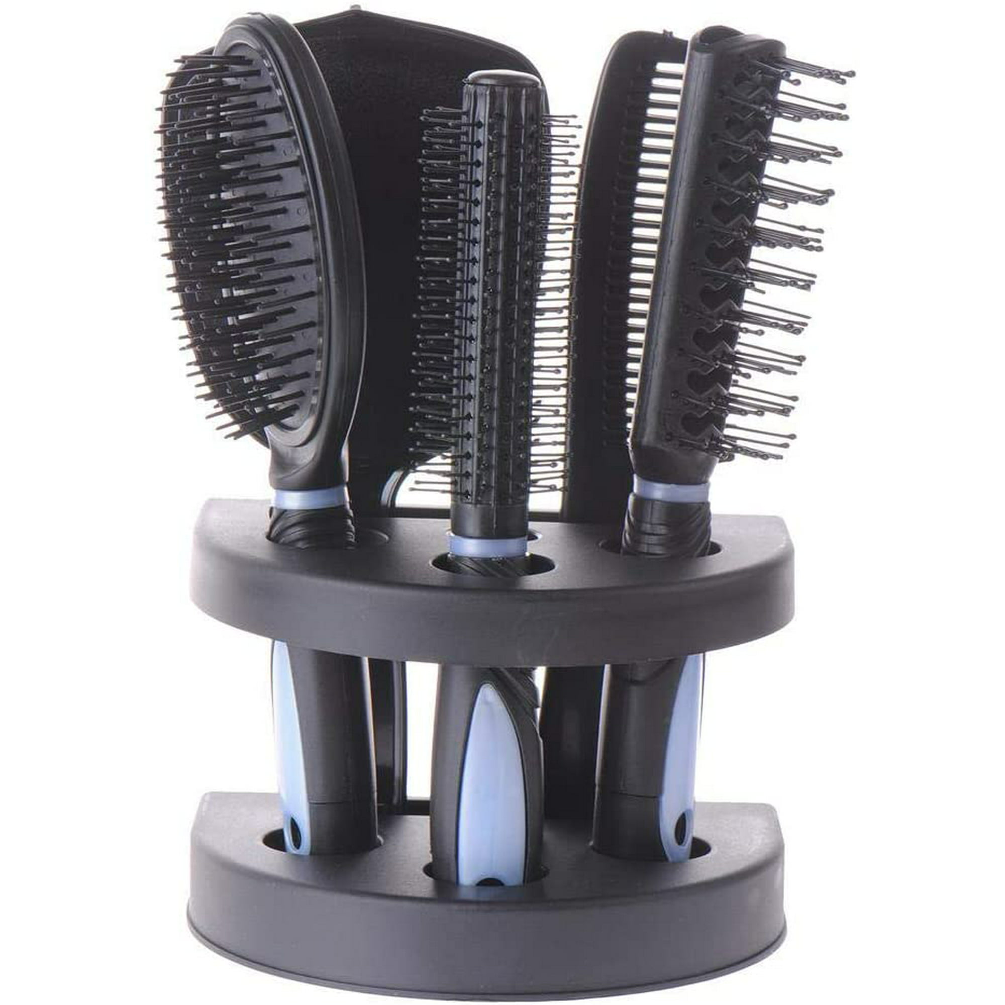Plannu 5 Piece Hair Brushes Comb Set Unisex Mirror Comb Ladies Hair Care  Massage Hairbrush Set with Mirror and Holder Stand Professional Hair Care  Brush Gift Set | Walmart Canada