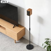 MIYIOKON 2pcs Metal Black Speaker Stands, 11.02 lbs Speaker Holder Stands, 31.5-47.24in Height Adjustable