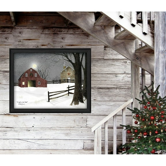 Light in the Stable By Billy Jacobs Printed Wall Art Wood Multi-Color