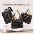 thumbnail image 2 of Mochila Maletín Bolso Mensajero 3 En 1 Para Laptop De 17.3in, 2 of 5