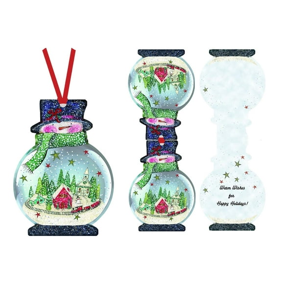 LPG Greetings 12 Snowman Ornament Cards/ 12 Envelopes