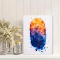 thumbnail image 2 of Qisvanset 12x16 Inch Fingerprint Bible Canvas Wall Art, Colorful God Masterpiece Housewarming Home Gift Decor, 2 of 8