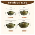 thumbnail image 2 of Japanese ceramic cooking pot, clay pot with lid, soup pot for rice and stews, heat-resistant hot pot, slow stew for stewed chicken and household kitchen, 2 of 8
