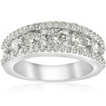 thumbnail image 1 of 1 5/8ct Diamond Wedding Ring 7.5mm Wide 14k White Gold, 1 of 3
