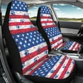thumbnail image 3 of ZIATUBLE American Falg Car Front Seat Covers Dog Paws Car Seat Dust Cover Set 2 Packs Anti-Scratch Seat Covers for Most Vehicles SUV Trucks for 4th of July Auto Interior Accessories, 3 of 7