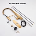 thumbnail image 4 of CASAINC Single Handle Kitchen Faucet with Pull Down Sprayer, Deck Mounted, Brushed Gold, 4 of 4
