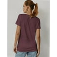 thumbnail image 2 of Womens Short Sleeve Basic Shirts Crewneck Tees Loose Fit Fashion Tops Casual Summer Clothes, 2 of 7