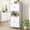 White, variant on NEGYLIM 71" Kitchen Pantry Storage Cabinet, Freestanding Larder Cupboard, Kitchen Hutch Cabinet with Microwave Stand,Utility Pantry with Doors and Shelves for Dining Room, Living Room, Brown