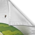 thumbnail image 3 of Modern Curtains 2 Panels Set, Summer Fruit Ripe Watermelon Cuts with Splashes of Juice Drops Print, Window Drapes for Living Room Bedroom, 55W X 39L Inches, Red White and Fern Green, by Ambesonne, 3 of 3