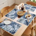thumbnail image 5 of Navy Blue Monstera Deliciosa Placemats Set of 4 Summer Botanical Tropical Place Mats Indoor Wipeable Table Mats Washable Cloth Dining Table Placemats for Kitchen Holiday Party Home Decor 13x19 Inch, 5 of 9