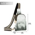 thumbnail image 2 of FORMRS Womens Crossbody Sling Bag Travel Daypack Shoulder Chest Backpack, Foggy Forest, 2 of 7