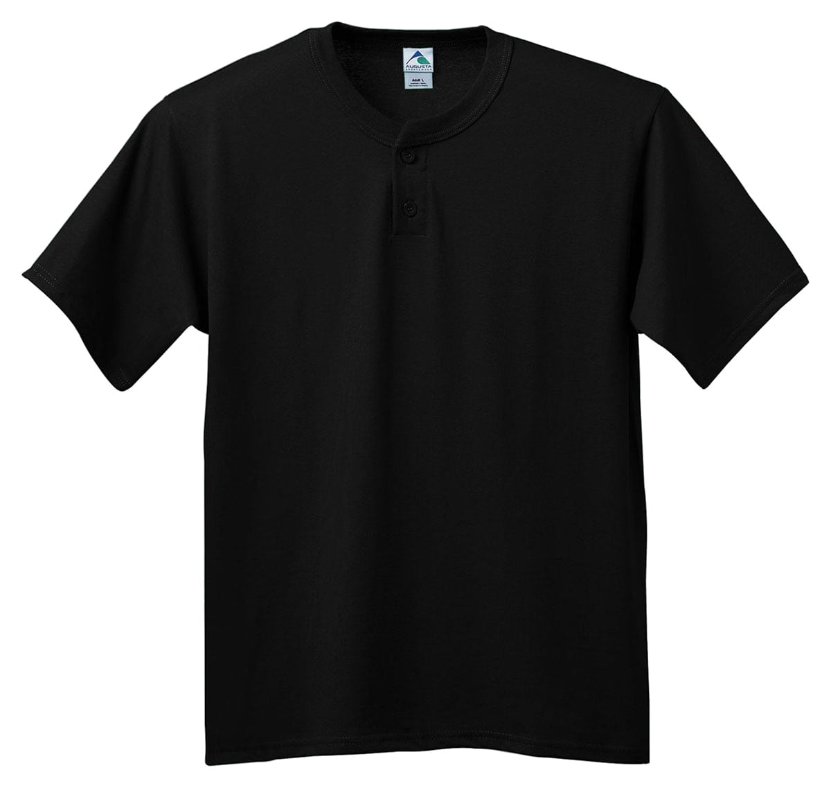 643 Sixounce Twobutton Baseball Jersey BLACK M