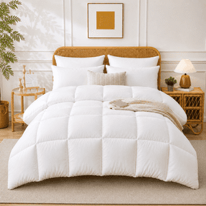 YEPCLUB Queen Down Alternative Comforter, White