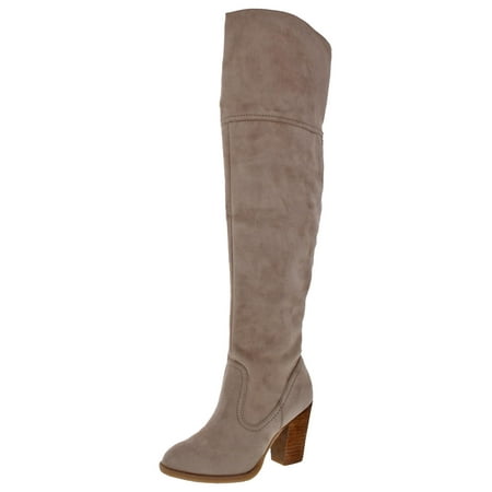 Not Rated Womens Andra Faux Suede Riding Over-The-Knee