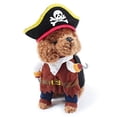 thumbnail image 1 of COMPUKAS 6 Pcs Costume pour Animaux Design Pirate pour Usage Quotidien Séances Photo Festivals Fêtes Chat Chien 45*32*20cm, 1 of 6