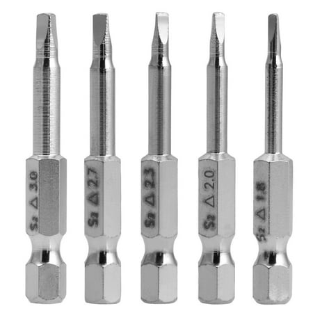 

New 5 Pcs Magnetic for Triangle for Head Screwdriver Bits S2 Steel 1/4 Hex Shank