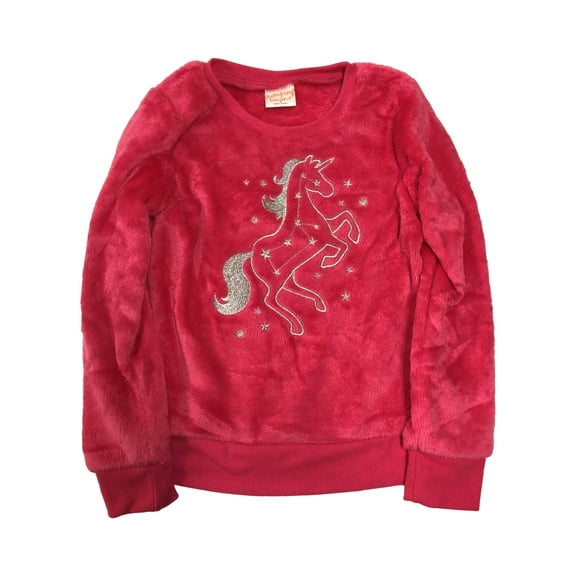 Jumping Beans Girls Hot Pink & Silver Unicorn Stars Constellation Sweatshirt 4