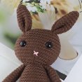 thumbnail image 2 of Conejito de peluche de ganchillo, muñeco de peluche de punto de algodón suave (marrón oscuro) Likrtyny Para estrenar, 2 of 7