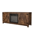 thumbnail image 6 of Fireplace TV Stand for TV up to 65 inches, Wood Electric Fireplace TV Console Table Stand with Storage, Home Living Room Entertainment Center Media Console, Dark Oak, 58"L x 16"W x 25"H, 6 of 11
