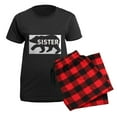 thumbnail image 5 of CafePress - SISTER BEAR Pajamas - Women's Short Sleeve Print T-Shirt and Pants Dark Cotton Pajama Set, 5 of 7