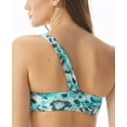 thumbnail image 2 of Sundazed ANIMAL PRINT Snake-Print One Shoulder Bikini Swim Top, US 34D, UK 34D, 2 of 4