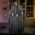 thumbnail image 1 of Decoración exterior de Halloween con diseño de esqueleto de 71 pulgadas con luz LED, 1 of 7