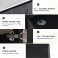 thumbnail image 5 of 24 Inch Floating Wall-Mounted Bathroom Vanity Cabinet With Ceramics Sink Countertop & Soft-Close Cabinet Door, 5 of 9