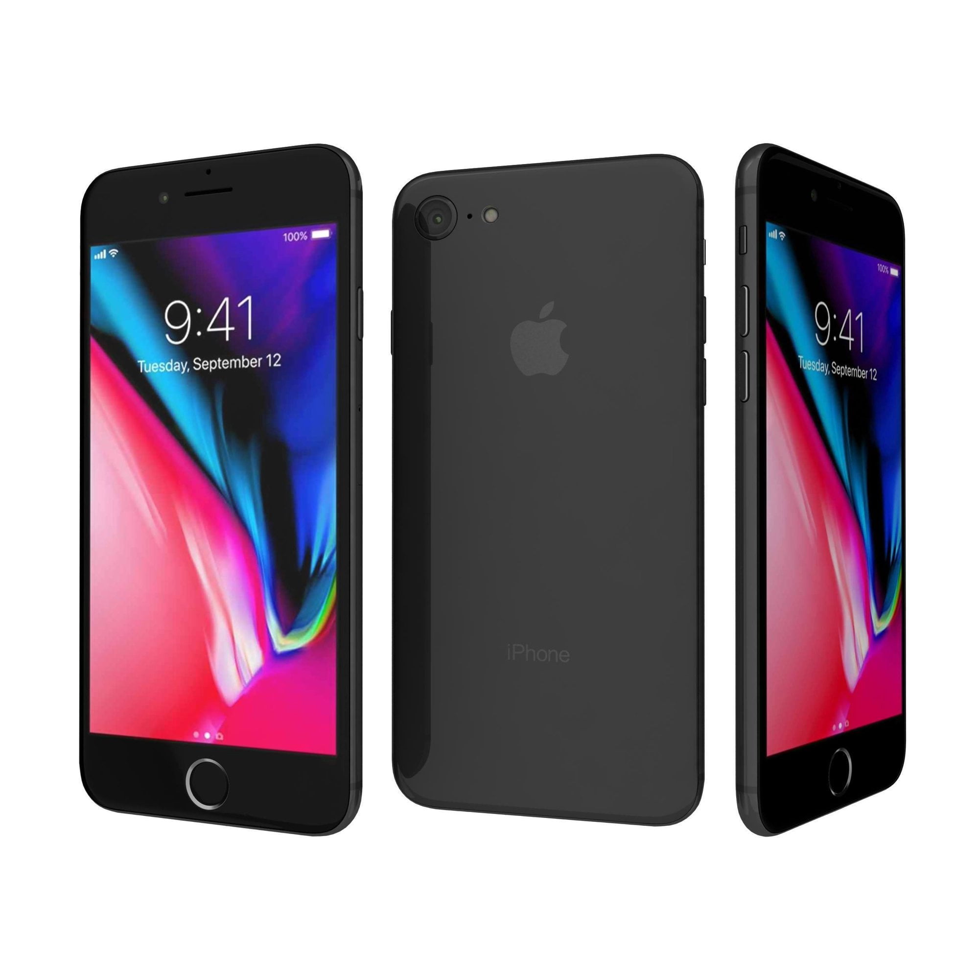 Apple iPhone 8 64GB, AT&T Locked, Silver (Scratch and Dent), 4.7