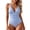 C-Light Blue374, variant on DHFJKG Deep V Neck Swimsuit For Women One Piece Swimwear Wide Straps Sexy High Cut Bathing Suit Soft Beachwear