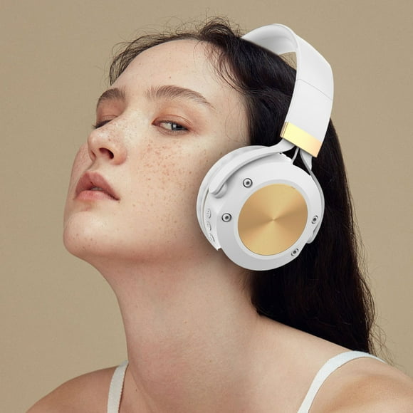 Bluetooth Headset with Microphone, Wireless 5.0, 10 Hrs Working Time, Noise Cancelling, Over Ear, Foldable, 40MM Speaker, Stereo Sound, for Music, Calls, Gaming