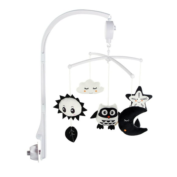 Baby Mobile Bracket Music Box Montessori Mobile Hanger Bed Bell Toy for Crib Owl