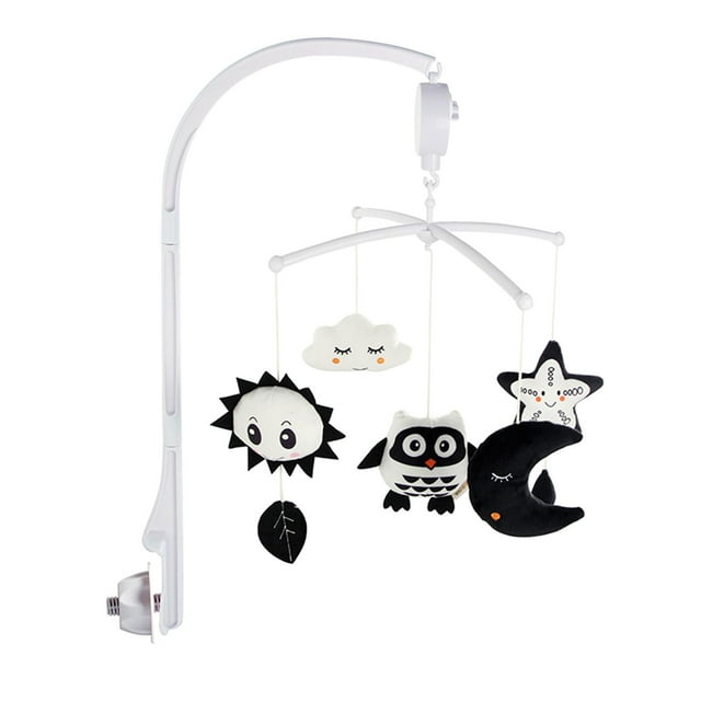 Soporte Móvil para Bebé Montessori Cot Bell Holder para Cochecito, Cuna para Niños , búho
