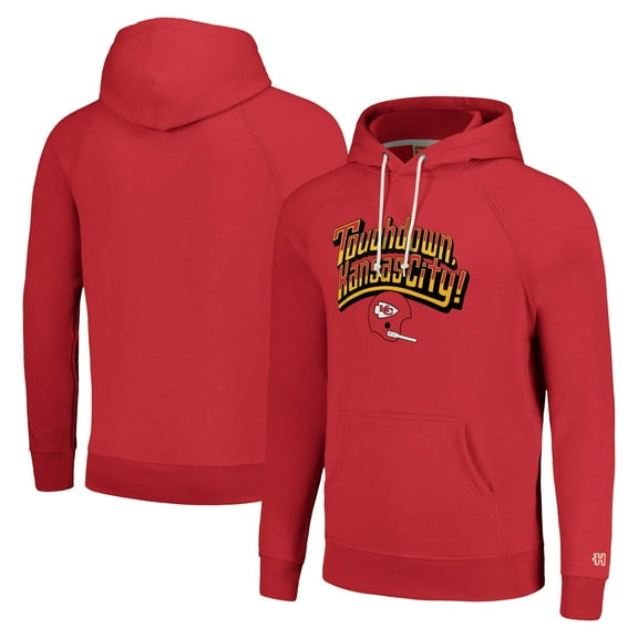 Unisex Homage  Red Kansas City Chiefs Hyperlocal Raglan Pullover Hoodie