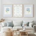 thumbnail image 3 of Blue Hydrangea Wall Art Watercolor Bow Canvas Wall Decor Floral Wall Art Coquette Aesthetic Poster Minimalist Flower Pictures Blue Botanical Prints for Living Room Bedroom 12x16x3 Inch Ready to Hang, 3 of 7