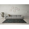 thumbnail image 3 of Ahgly Company Indoor Round Persian Light Blue Traditional Area Rugs, 5' Round, 3 of 4