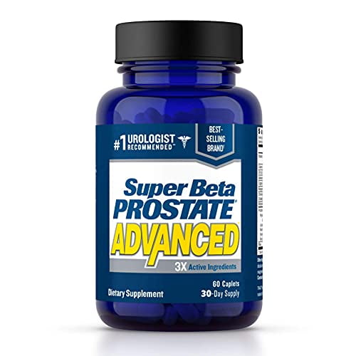 Super Beta Prostate Advanced Prostate Supplement for Men - Reduce Bathroom Trips, Promote Sleep, Support Urinary Health & Bladder Emptying. Beta Sitosterol not Saw Palmetto. (60 Caplets, 1-B