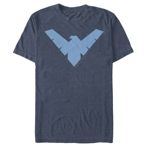 Men's Batman Nightwing Logo Graphic Tee Navy Blue Heather 3X Large