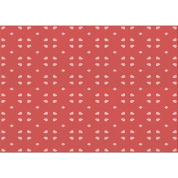 Ahgly Company Indoor Rectangle Patterned Ferrari Red Area Rugs, 8' x 12'