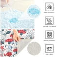 thumbnail image 6 of Romantic Floral Design with Roses Bathroom Rug 24"×16",Non-Slip High Absorbent Bath Mat Rug Machine Washable Bahtub Mats Home Decor, 6 of 7