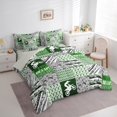 thumbnail image 4 of Homewish Dirt Bike Teens Twin Bedding Sets 7-Piece, Motorcycle Extreme Sports Bedding Comforter Set, Green Fashion Abstract Reversible Sheet Sets, Super Cozy Room Decor, 4 of 8